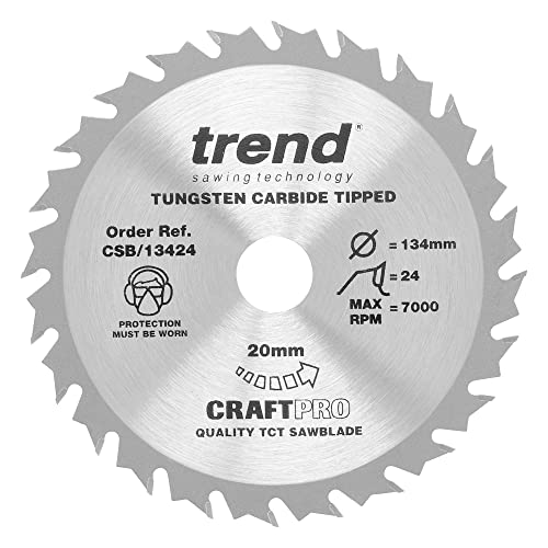 Trend – Craft Saw Blade 134 Mm X 24 Teeth X 20 Mm – Csb/13424 – Nero