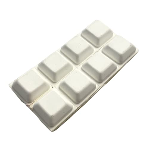 Piccoli Fermi Adesivi Civic In Elastomero, 18 Mm Per 18 Mm E 7 Mm Di Spessore, Colore Bianco