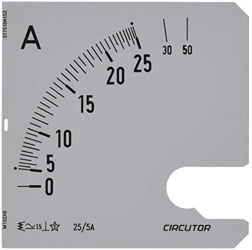 Circutor Sec – Scala Amperometro Sec 96 25/5 A Corriente Alterna