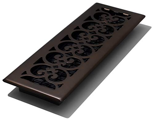 Decor Griglie 4 By 14-Inch Scroll Pavimento Registro, Marrone, Sph414-Rb
