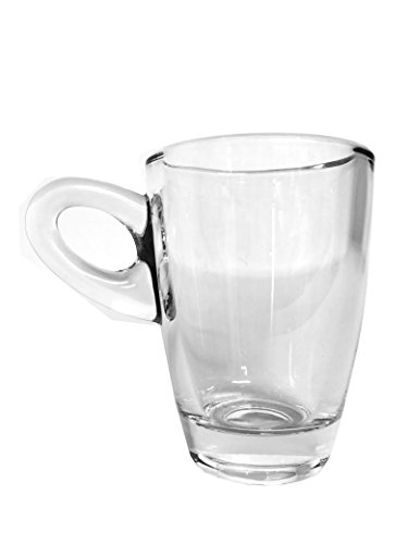 Set 6 Tazzine Moka 75 Cc Vetro Trasparente