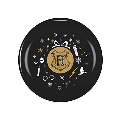Half Moon Bay: Piatto Decorativo Harry Potter - Scudi Case Di Hogwarts Rosso | Piatto Decorativo In Ceramica Di Harry Potter, Diametro 21 Cm, Decorazi