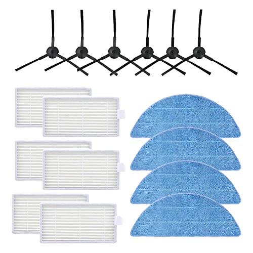 Panno Spazzola Filtro Pezzi Di Ricambio Accessori Set Per Robot Aspirapolvere Medion E32 Sw Medion Md 18503 (16 Pezzi)