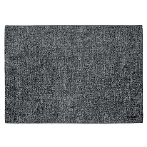 Guzzini - Tiffany, Fabric Tovaglietta Rettangolare Double Face - Grigio, 43 X 30 Cm - 22609122