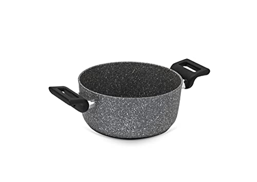 Illa Planeta Casseruola 2 Manici 24 Cm Adatta Per Induzione In Alluminio 100% Riciclato, Made In Italy