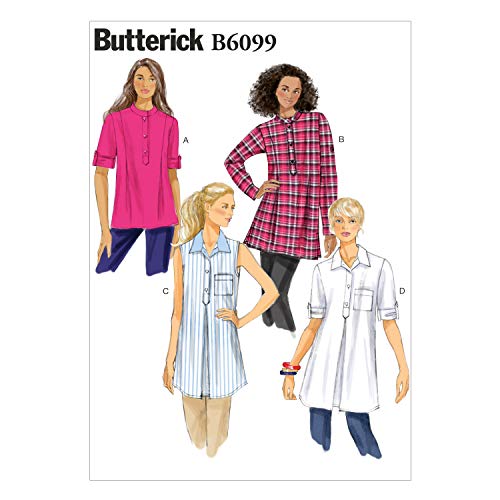 Butterick Patterns 6099 Zz - Cartamodello Per Maglia Da Donna, Taglie L (48-50), Xl (52-54), Xxl (56-58)