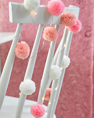 Talking Tables Light We Heart Pink Pom Lights 2M 20Leds, Plastica