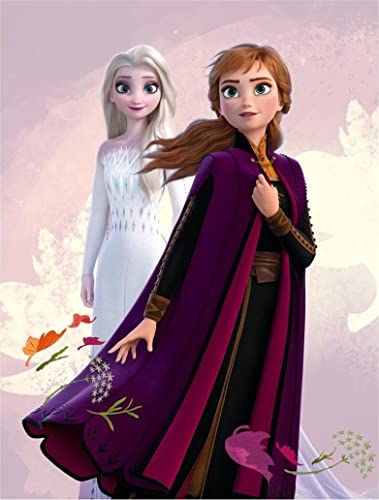 Aymax S.P.R.L. Reine Des Neiges - Plaid In Pile Per Bambini, Motivo: Elsa Frozen – Coperta 100 X 140 Cm