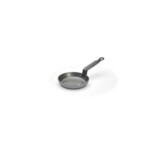 De Buyer Utensile Carbone Plus Padella Blinis In Acciaio, Diametro Cm 12, 5140.12, 12 Cm