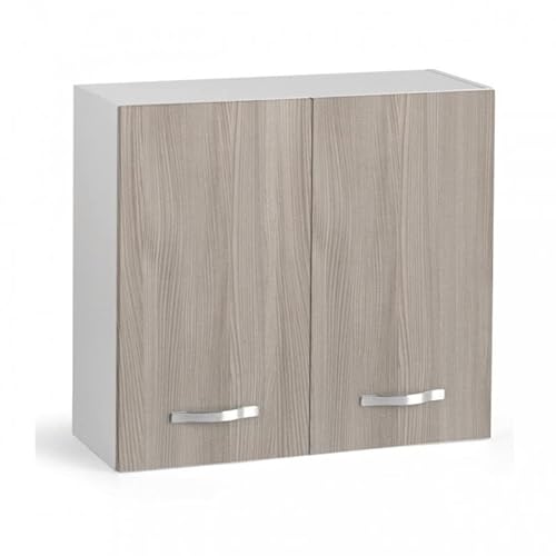 Argonauta Italia Mobile Pensile Scolapiatti Componibile Per Cucina Olmo Cm 80X32Xh 72 Con 2 Ante