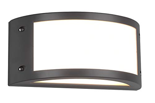 Reality Leuchten Kendal R22151142 - Lampada Da Parete A Led, In Plastica, Con Led Da 12 Watt, Colore: Antracite