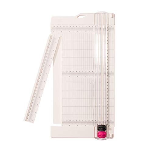 Vaessen Creative Taglierina E Cordonatrice 6” Per Scrapbooking, Biglietti E Altre Creazioni Con La Carta, Bianco, 30.5 X 15.2 X 2 Cm