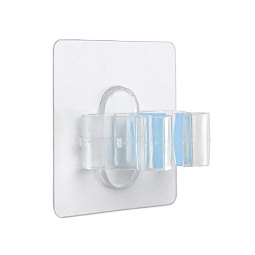 Tatay 1041000 – Supporto Per Scope Da Parete Quickfix Per Lavanderia, Cucina, Ecc., Gancio Con Adesivo A Micro-Ventose, Portata Fino A 5 Kg, Riutilizz