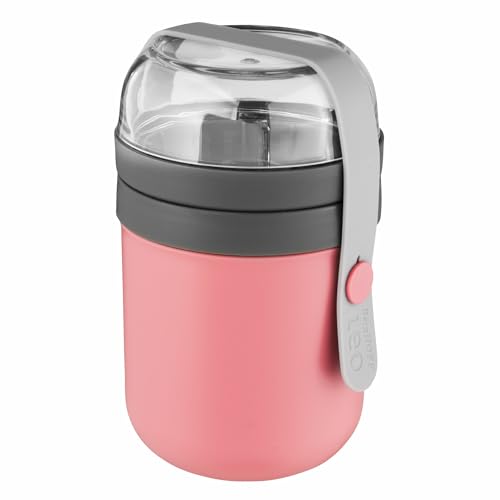 Berghoff Leo 3950122 Rotondo Tazza Grigio, Rosa, Trasparente 1Pezzo(I) Recipiente Per Cibo
