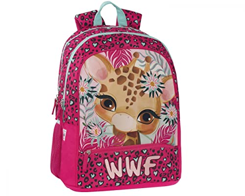 Zaino Scuola Organizzato Wwf Illustrato