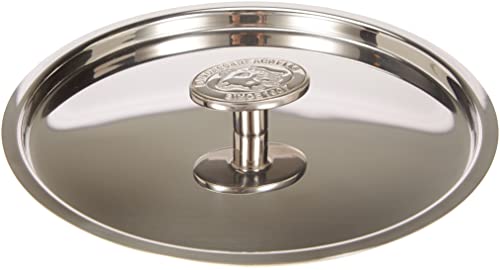 Pentole Agnelli Linea 1907, Acciaio Lucido Coperchio Con Ponticello, Argento, 20 Cm