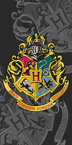 Jerry Fabrics Harry Potter Hogwarts - Telo Da Doccia, 70 X 140 Cm