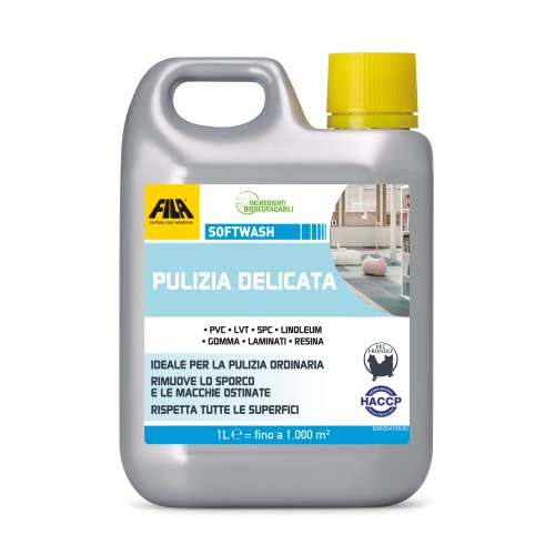 Fila Surface Care Solutions, Softwash, Detergente Per Superfici Resilienti E Plastiche Come Pavimento Pvc, Pavimento In Gomma, Pavimento Laminato Etc.