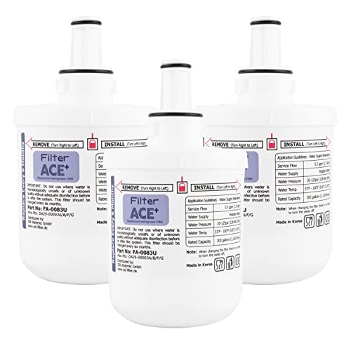 Ace+ Fa-0083U | 3X Filtri Acqua Compatibili Con Samsung Da29-00003G, Hafin2/Exp, Da29-00003F, Hafin1/Exp, Hafin Filtro Di Ricambio Per Frigorífero - R