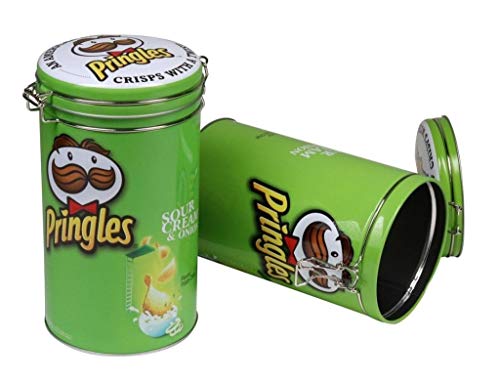 Dimo Commerciale Barattolo Latta Ermetico Pringles Verde