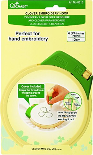 Clover Plastic Embroidery Stitching Hoop 4-3/4"-
