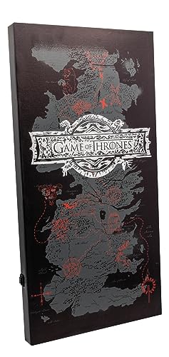 Joytoy 22859 - Game Of Thrones Canvas Con 6 Luci Led - 20X3X40 Cm - Funziona A Batteria