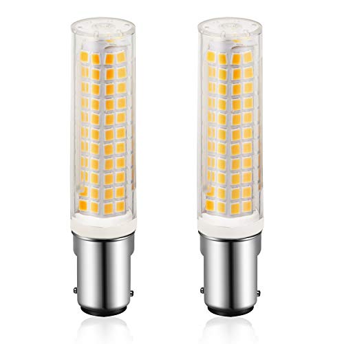 Cprosp Set Di 2 Lampadine A Luci Ba15D Led 100W Equivalenti Bianco Caldo 3000K, Ca 220-240 V, 10~100% Dimmerabile