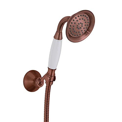 Gedy G-Liberty 02, Doccetta Universale 1 Getto, Soffione Flessibile 150 Cm Con Finitura Rame, 2 Anni Di Garanzia, Design R&S, Filtro Doccia Antisabbia