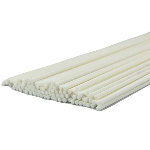 50 Pezzi Bastoncini Per Diffusori In Fibra, Bastoncini Per Diffusori Di Oli Essenziali, Bastoncini Per Oli Profumati (30Cm X 4Mm, Bianco)
