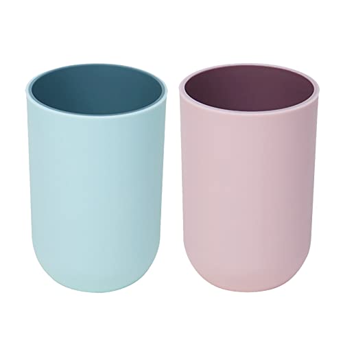 Mousyee Porta Spazzolino, Porta Spazzolino Bagno, 2 Pezzi Tazza Per Spazzolino Da Denti, Bicchieri Per Spazzolini Da Denti Per Accessori Da Bagno Ordi