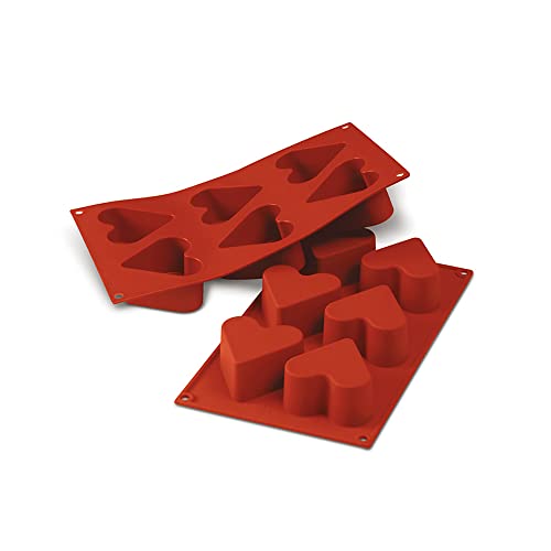 Silikomart - Sf040 Cuore - Stampo In Silicone Ø60 H 35 Mm
