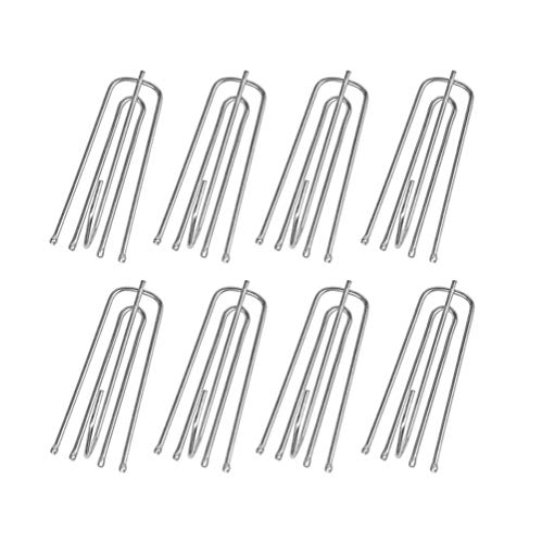 Quupy 30 Ganci Per Tende A 4 Punte, Ganci Per Tende In Acciaio Inox, Per Accessori Per Tende