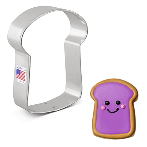 Formina Per Biscotti Stampo A Forma Di Fetta Di Pane 10,2 Cm, Prodotto Negli Stati Uniti Da Ann Clark