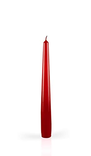 Candele Laccate Coniche Ø 2,2 Cm H. 21 Cm 6 Pezzi - Bordeaux