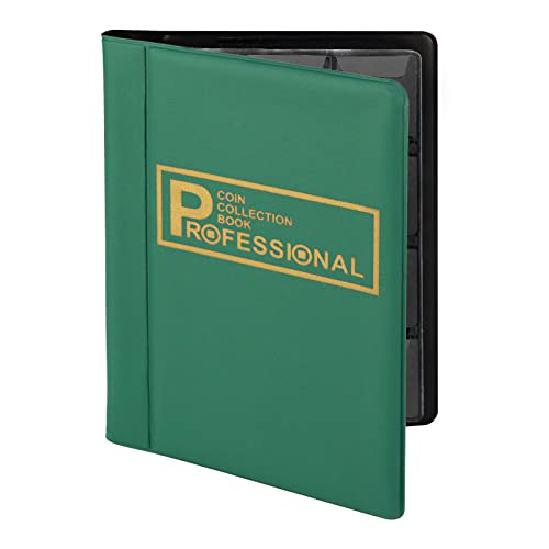 Ltzgo 120 Tasche Raccoglitore Monete, Album Porta Monete Da Collezione 10 Pagine, Album Monete Da Collezione Euro, 3 * 3Cm Album Libro Money Penny Poc