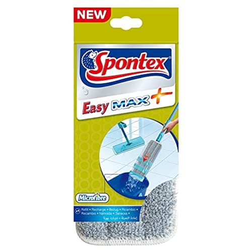 Spontex Easy Max+ - Ricarica Per Mocio Piatto In Microfibra, Confezione Da 1