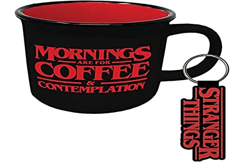 Pyramid International Stranger Things (Caffè E Contemplazione) - Set Di Tazze E Portachiavi