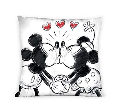 Federa Per Cuscino Con Topolino E Minnie, 40 X 40 Cm