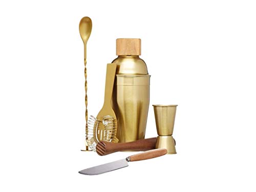 Barcraft Kitchen Craft Cocktail Making Kit (Pezzi Set Regalo) – Finitura Ottone