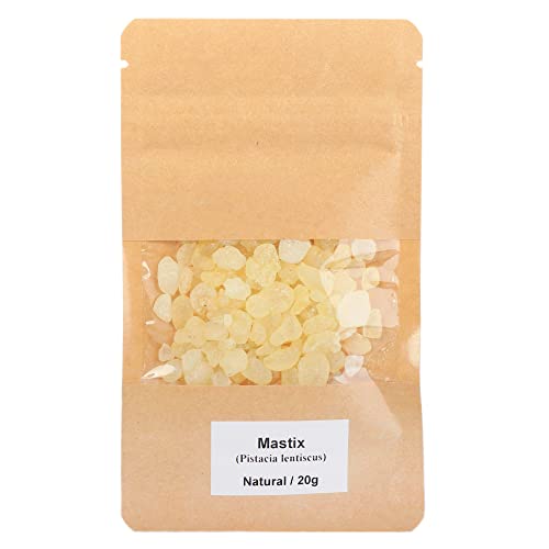 Nklaus 40G Mastice Electa Resina Naturale Mastichum Giallo Chiaro Pistacia Lentiscus - Incenso Di 1° Grado Chios Mastika Resina D'Incenso Dal Lentisco