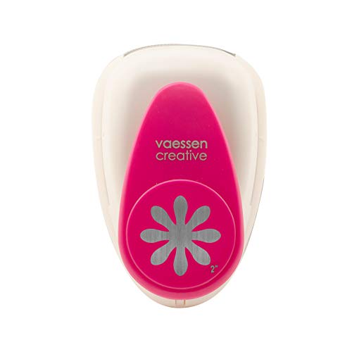 Vaessen Creative Punzone A Motivo Margherita, Xl, Punzone Jumbo, Punzone A Motivo Grande In Metallo E Plastica, Motivo Fustellato 50,5 X 50,5 Mm, Per