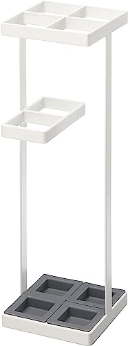 Yamazaki Umbrella Stand Portaombrelli, Acciaio, Bianco, 11X11X36 Cm