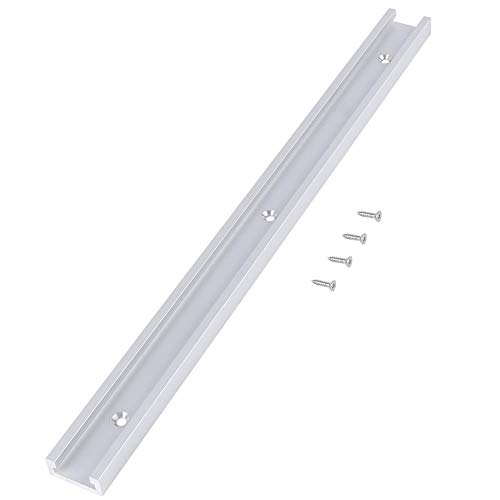 Soulong Traccia T Track Slot Binario T-Slot In Lega Di Alluminio 400 Mm Con Viti Autofilettanti Per Lavorazione Del Legno