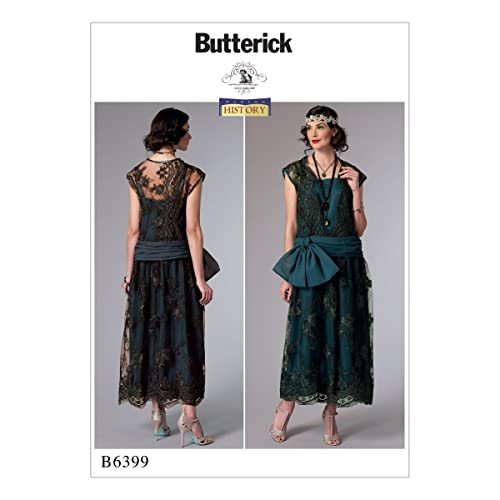 Butterick Patterns Butterick Pattern 6399 E5 – Cartamodello Costume, Multicolore, Taglie 14 – 22