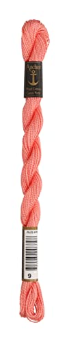 Anchor Perl Filo Filo Da Ricamo, Cotone, 00009 Lachs Hell, Lachs Hell