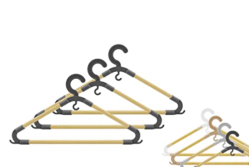 Set 3 Pz Grucce In Legno 2 * 43 * 20 Cm Appendi Abiti Guardarobacolori Assortiti Dow-838330