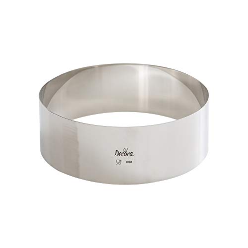 Decora Ø 20 X H 6 Cm 0063749 Cerchio Inox, 20 X 6 Cm In Acciaio Inossidabile, Argento