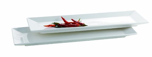 Domestic Professional Trendy Line 923315 Set 2 Piatti Rettangolari 32X11 Cm
