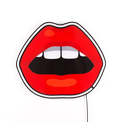 Seletti Blow Neon Lamp Mouth Lampada Da Parete Con Labbra Luminose Rosso