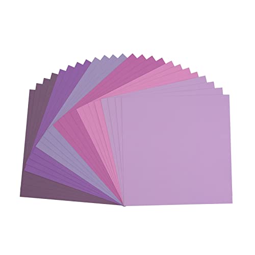Florence Carta Per Scrapbooking, 216 G, 30,5 X 30,5 Cm, Confezione Da 24 Fogli, Colore: Viola, 30.5X30.5X0.7 Cm